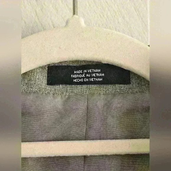 Nautica Gray Single Breasted Fully Lined Blazer Size 18 90s Business Casual EUC - Picture 7 of 15